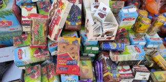 اتلاف موادَ استهلاكية مخالفة للمعايير الصحية ببراك الشاطئ