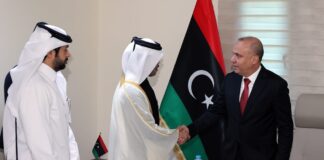 اللافي والسفير القطري يبحثان العمل على إجراء الاستحقاق الانتخابي