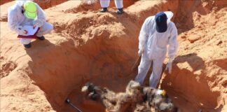 رابطة ضحايا ترهونة تعلن التعرف على ثلاثة جثث بالمقابر الجماعية