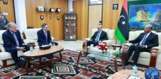 نورلاند يؤكد للكوني واللافي دعم بلاده لإجراء انتخابات ضمن خارطة الطريق