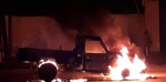حرق آلية عسكرية لقوات حفتر بسبها على خلفية مقتل مواطن