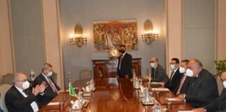 شكري والعمامرة يشددان على أهمية الحل الليبي للخروج من الأزمة الحالية