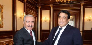 المنفي يؤكد دعم ليبيا لإقامة الدولة الفلسطينية وعاصمتها القدس