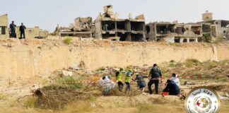 انتشال 11 جثة من مقبرة جماعية بسرت