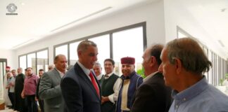 نائب رئيس الوزراء علي القطراني يلتقي أعيان وحكماء بلدية مرادة