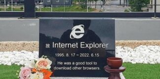 مهندس كوري جنوبي يقيم مدفناً لمتصفح إنترنت إكسبلورر بعد إيقافه