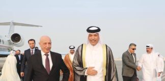 بتأييد من نواب.. عقيلة صالح يصل الدوحة في أول زيارة رسمية له