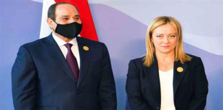 توافق مصري إيطالي على وحدة وسيادة ليبيا